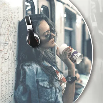 UNITOP Bezdrôtové Bluetooth Stereo Slúchadlá Slúchadlá Music Headset TF /Podpora SD Karty Pre Mobilné Iphone Xiao Samsung