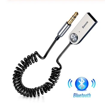 USB Adaptér Bluetooth Dongle Kábel Pre Auto, 3,5 mm Jack, Aux Bluetooth Prijímač, Reproduktor, Audio Music Vysielač