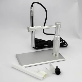 Prenosné 500X Digitálny USB Mikroskop 8 LED 2MP Elektronické HD zväčšovacie sklo Zub Trubice Inšpekcie Loupes Kovové Endoskopu Video Kamera