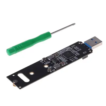 2021 Nové Prenosné Vysoký Výkon NVME na USB Adaptér M. 2 SSD Typu-Karta USB 3.1 Gen 2 Most Čip M2 SSD Tlačidlo M pre