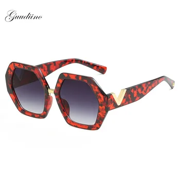 Móda Mnohouholník Steampunk slnečné Okuliare Ženy 2020 Luxusné Značky Dizajnér Námestie Slnečné Okuliare Leopard Odtieň Pre Ženy Okuliare MM30