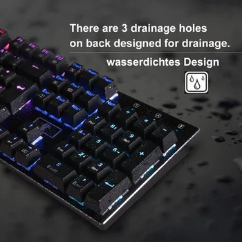 Z-88 RGB LED Podsvietený Mechanical Gaming Keyboard Plechu Outemu Hnedé Prepínače, 104 Tlačidiel Anti-tieňov QWERTY Rozloženie NÁS