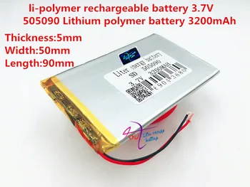 Tablet Veľkosti batérie 505090 3,7 V 3200mah Lítium-polymérová Batéria S Ochranou Rada Pre MP3, MP4, GPS Digitálne Produkty