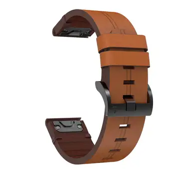26 mm Rýchle Uvoľnenie kože Watchband náramok pre Garmin Fenix 6X / Fenix 6X pro Fenix 3 3 HR Smart Watchband Easyfit Wriststrap