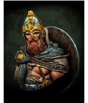 1/10 Viking pride staroveký bojovník poprsie hračka Živice Model Miniatúrne Auta unassembly Nevyfarbené