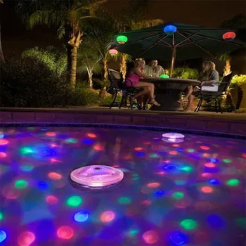 Nové Plávajúce pod vodou RGB LED Svetlo na Čítanie, Baby, Deti, Vaňa, Bazén Osvetlenie Show Disco Spa Lampa