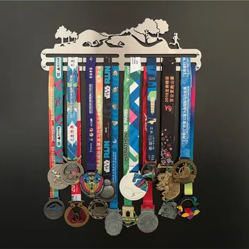 Športová medaila zlaté MEDAILY dostali displej rack maratón medaila rack MEDAILY ramienka