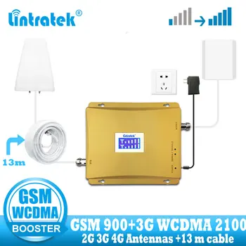 Lintratek Rusko 900 3G WCDMA 2100 v slovenskej republike WCDMA Signálu Celulárnej siete booster GSM repeater 2g 3g: 900/2100 Mhz (Dual Band Mobil Zosilňovač