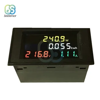 STRIEDAVÝ Voltmeter Ammeter Napätia, Prúdu Energie Meter Tester Detektor AC 80-300V/AC 200-450V 100A HD Farebné Obrazovky LED Digitálne