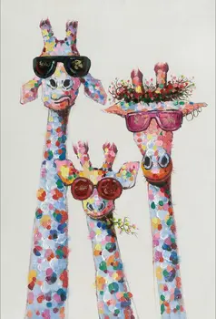 Tri umenie žirafy drevené puzzle 1000 kusov ersion obrazová skladačka bielom karty dospelých detí vzdelávacie hračky
