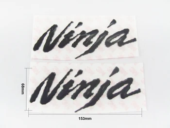3D Nálepka Vinyl Odtlačkový NINJA Logo Odznak NINJA Nálepky Na KAWASAKI ZX6R ZX10R ZX14R NINJA250 300 500 650 1000