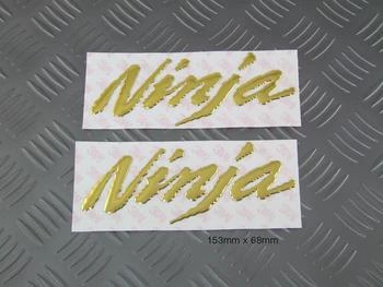 3D Nálepka Vinyl Odtlačkový NINJA Logo Odznak NINJA Nálepky Na KAWASAKI ZX6R ZX10R ZX14R NINJA250 300 500 650 1000