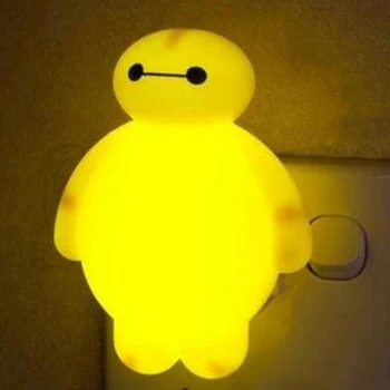 Novinka nočné svetlo baymax veľký hrdina 3w luminaria biela zelená žltá farba lávové lampy pre deti miestnosti zdobia luminaria de mesa