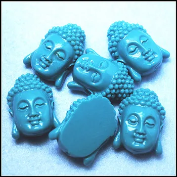 3ks modrá buddha korálky jeden tváre budhu firgues veľkosť 25x17mm korálky hľadanie a príslušenstvo diy komponentov