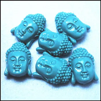 3ks modrá buddha korálky jeden tváre budhu firgues veľkosť 25x17mm korálky hľadanie a príslušenstvo diy komponentov