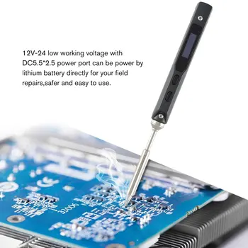 TS100 65W Mini Elektrická Spájkovačka Kit Digital OLED Displej Nastaviteľná Teplota s Spájky Stojan na Spájkovanie Knot Nastaviť