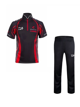 2020 DAIWA Letné Krátke Rybárske Tričko Nohavice Set Professional Turistika Cykloturistika Sportwear opaľovací Krém Priedušná Rybárske Oblek