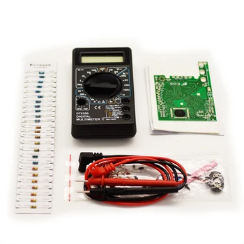 DT830B diy elektronický Digitálny Multimeter Auta Vyučovania experiment nástroj