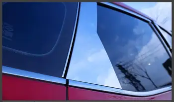 Pre MG HS 2018-2019 nehrdzavejúcej ocele auto okno orezania auto okno centrum pilier dekoratívne pásy anti-scratch auto príslušenstvo