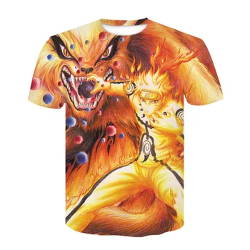 2020 Módne pánske T-shirt Naruto Deti T-shirt 3D Dámy T-shirt Naruto Mikina Cosplay Znak T-shirt pánske Top...