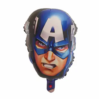 50pcs 55*33 CM Kapitán Amerika, Hulk, Spider Karikatúra Človeka Hlavu Fóliové Balóniky Avengers Hrdina balóny narodeninovej party Dekor hračky