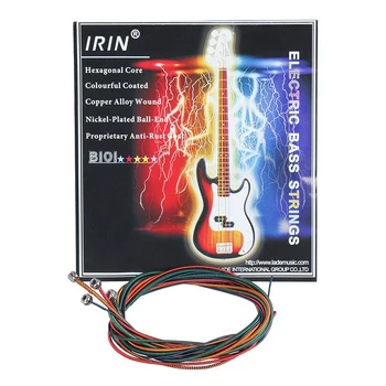 IRIN B101 Basovú Gitaru, Sláčikové Farebné 4Pcs Nehrdzavejúcej Ocele Drôty Core Zliatiny String Basové Príslušenstvo (040-095)