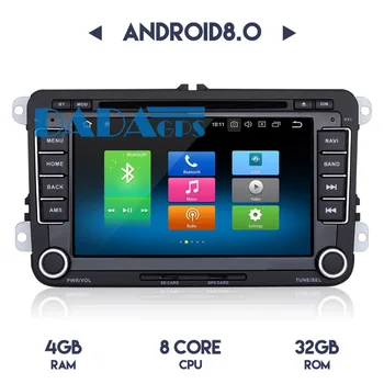 2 DIN Android 8.0 7.1 autorádia GPS Navigácia Pre VW Golf(MK5) POLO(MK5) PASSAT(MK7) 2009-2011 Auto Stereo Headunit Audio Navigácia