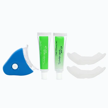 HILIFE Kúpeľňa Výrobok na Bielenie zubov Gély Na Čistenie Zubov, zubné kefky zubná pasta Kit 1 Sada LED studená Biela Bielenie Zubov