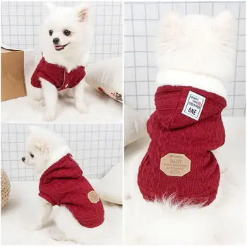 V Zime Teplé Psov, Oblečenie Pre Malé Psy Mäkké Psa Sveter Oblečenie Pre Mačky Chihuahua Pet Bišonika Vlnené Oblečenie Koberčeky Plyšové Šteniatko Kabát