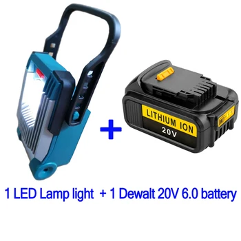 Pre DeWalt Makita Milwaukee Bosch 18V 20V Li-ion Batérie, Elektrický Nástroj Časť Domáce Dekorácie Konštrukcie LED Pracovné Svetlo Lampy