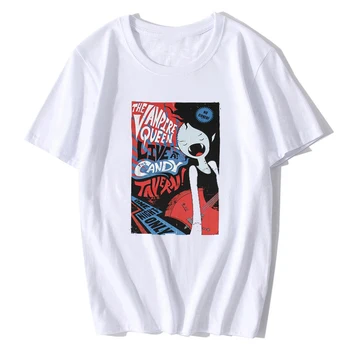 Krátke Rukáv Dizajn Zábavné Dobrodružstvo Čas Mens T-shirt - Marceline Upír Kráľovná Žije Na Cukroví, Vináreň Estetické Mužov Tumblr