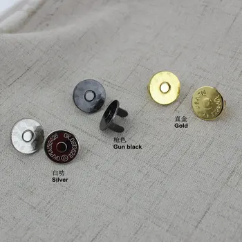 5sets 100sets 5colors 18 mm visel pokovovanie jedlo tvar magnetického modul tlačidlo prackou zips na kabelke peňaženku, peňaženky, veľkoobchod
