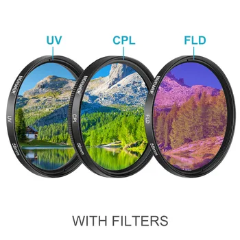 Neewer Objektív 58mm Filter a Zväzok: širokouhlý Objektív, Teleobjektív Objektív Filter a Nastaviť, (Makro, ND, UV, CPL, MODIFIKÁCIA) pre Canon EOS Rebel