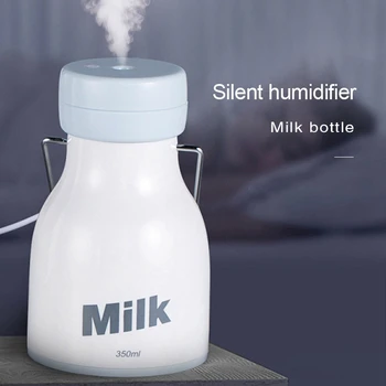 350 ml Prenosné Mlieko Fľaše Zvlhčovač Mini Aróma Difuzér, Home Office Tichý Auto Čistička Vzduchu Fogger Hmly Maker