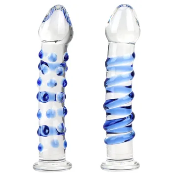 VATINE Realistické Dildo Sexuálne hračky pre Ženu, Žena Masturbator Krištáľové Sklo umelé penisy Veľký Penis Análny Zadok Plug Erotické G-spot