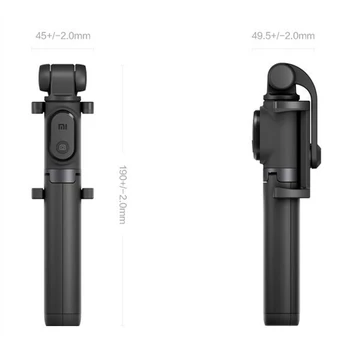Pôvodný Xiao Skladací Stojan Monopod Selfie Stick Bluetooth S Bezdrôtovým Tlačidlo Uzávierky Selfie Stick Pre iOS/Android/Xiao