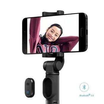 Pôvodný Xiao Skladací Stojan Monopod Selfie Stick Bluetooth S Bezdrôtovým Tlačidlo Uzávierky Selfie Stick Pre iOS/Android/Xiao