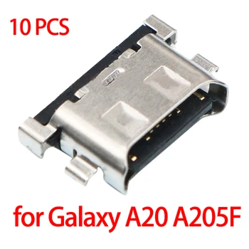 10 KS Nabíjací Port Konektor pre Samsung Galaxy A20 A205F/A30 A305F/ A40 A405F/ A50 A505F/A60 A605F