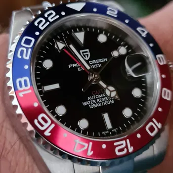 Reloj Hombre PAGANI DIZAJNU Značky Mechanické Náramkové hodinky Nepremokavé Športové Pánske Hodinky Luxusné Sapphire GMT Sledovať Relogio Masculino