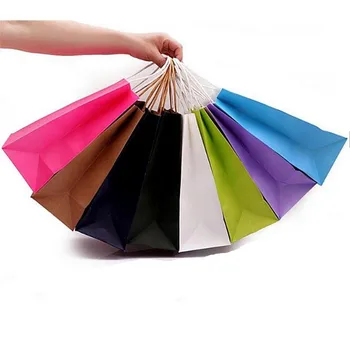 10PCS papier taška s rukoväť / horizontálne strany taška /Módne látkové topánky darčekové papierové tašky