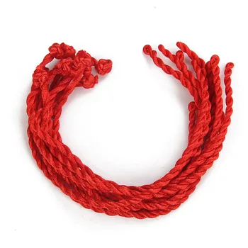 Kvalitný Červený Kábel uzol Reťazca Náramok Pre Výrobu Šperkov DIY Bangles Príslušenstvo 50pcs Veľkoobchod