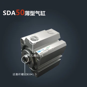 SDA50*10 doprava Zadarmo 50 mm Vŕtanie 10 mm Zdvih Kompaktné Vzduchové Valce SDA50X10 Dual Action Vzduchu v Pneumatických Valcov