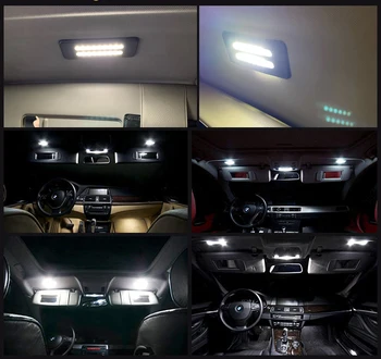 Auto LED Predné Strecha Čítanie biele Svetlo pre BMW 3 Série 5 E60 E61, E90 E91 E92 E70 E71, E72 X1 E84 X3 F25 X5 X6 E70 E71, E72