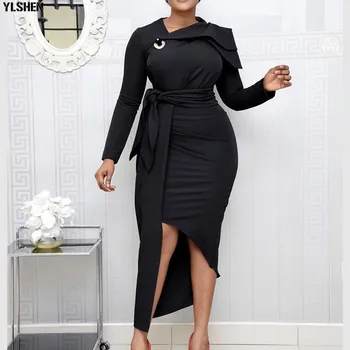 Letné Afriky Šaty pre Ženy Oblečenie 2020 Dashiki Nepravidelný Afriky Šaty Plus Veľkosť Retro Afrike Bodycon Dlho Maxi Šaty