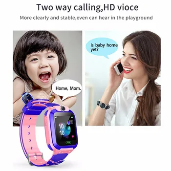 Q12B Deti Smart Hodinky LBS určenia Polohy siete 2G SIM Karty Dail Volať Telefónne Sledovať Deti Nepremokavé Chlapec Dievča Smartwatch Pre Android IOS