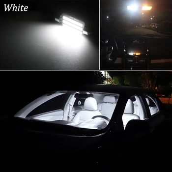 Biela bez Chýb Canbus Na BMW X5 E53 E70 F15 F85 interiérové LED Mapu Dome light + špz na čítanie Súprava