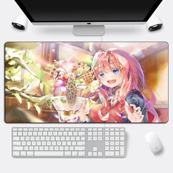 Veľké Anime Dievča Esenciálnej Quintuplets Gamer MousePad Otaku Kawaii XL Podložka pod Myš s Karikatúra 60x30cm Klávesnici Počítača Mat