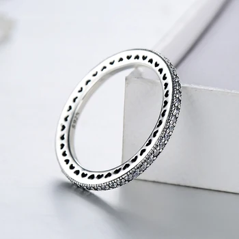 Rýdzeho striebra 925 krúžok dievča, Black Thai Striebro módne spoločné ženské Srdce Romantika diamantové prstene pre ženy 925 krúžok mens