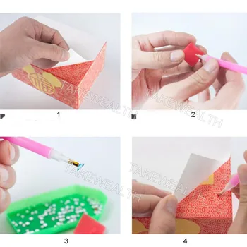 DIY Špeciálne Tvarované Diamond maľovanie Tkaniva box Troch-dimenzionální ručné umenie kozmetické tkaniva dávkovač Detí cartoon dekor
