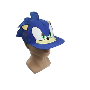 Jedna Veľkosť Modrá Sonic Cosplay Plyšové Spp Klobúk Prop Nastaviteľné Šiltovky Cartoon Letný Klobúk Plyšové Hračky Doprava Zadarmo